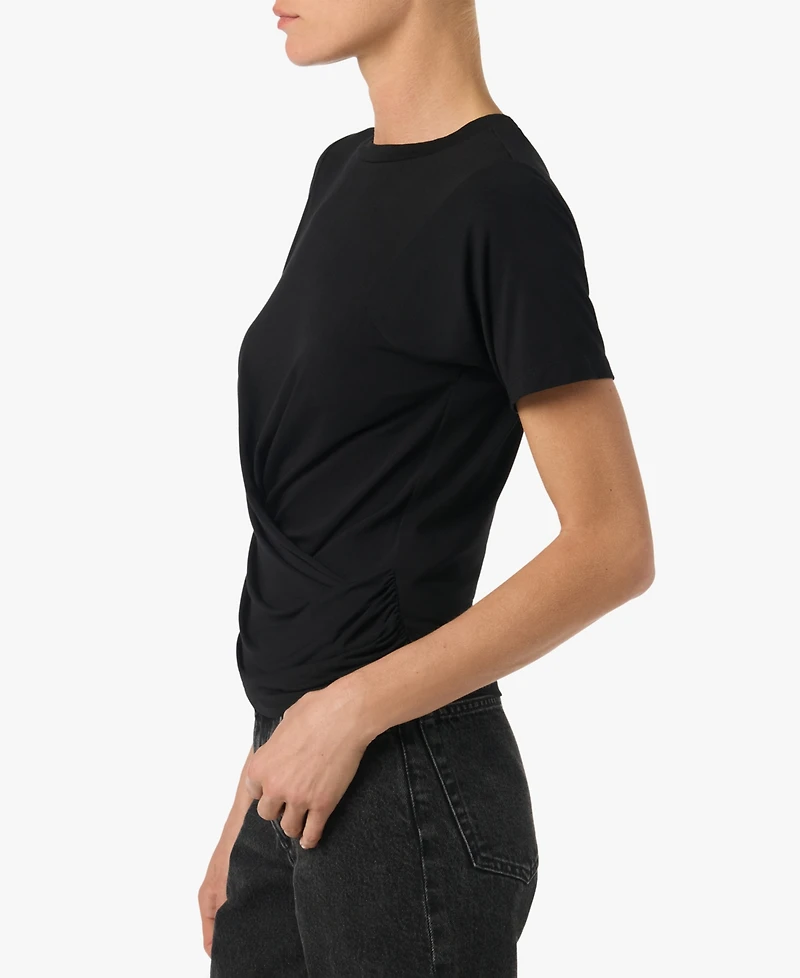Joe's Jeans Women's Short-Sleeve Twist-Front Wrap Top