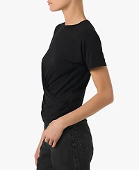 Joe's Jeans Women's Short-Sleeve Twist-Front Wrap Top