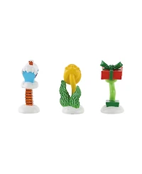 Department 56 Grinch Village, Who-Ville Wacky Mailboxes, Set of 3