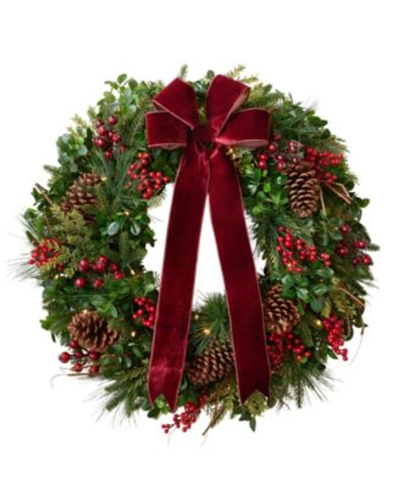 Balsam Hill Boxwood Berries Garland Boxwood Berries Wreath
