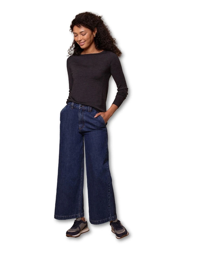 Celtic & Co. Women's Crop Wide Leg Trousers