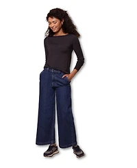 Celtic & Co. Women's Crop Wide Leg Trousers