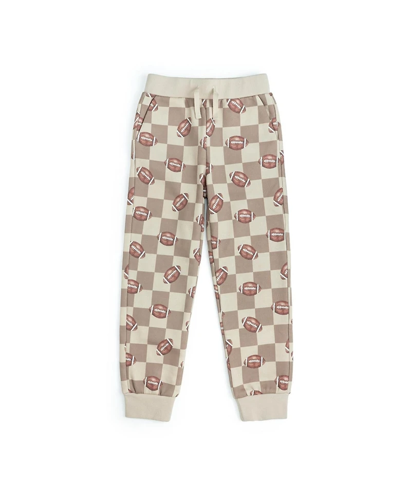 Sweet Wink Little Boys(-) Football Checkered Jogger