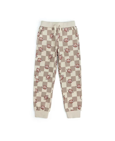Sweet Wink Little Boys(-) Football Checkered Jogger