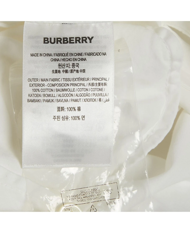 Pre-Owned Burberry Women's Collared Long-Sleeve Belted Shirt Dress
