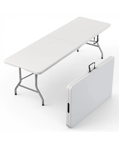 Aofar 8 Feet Foldable Table Steel Portable Heavy Duty Handle