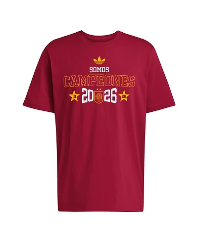 Adidas Men's Red Spain National Team 2026 Fifa World Cup Champions We Are T-Shirt
