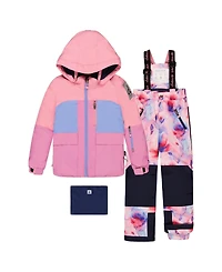 Deux par Toddler Girl 2T-5T Two Piece Play Snowsuit Colorblock with Pants