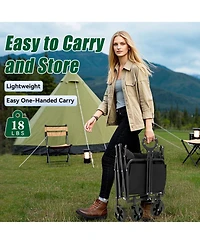 Gnuadz Collapsible Wagon Cart Foldable Tailgate Heavy Duty Beach Wheels