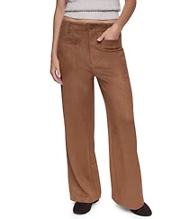 Dkny Jeans Petite Faux Suede Pull-On Pants