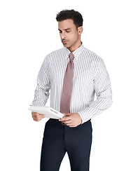 Club Room Men's Regular-Fit Harry Stripe Dress Shirt
