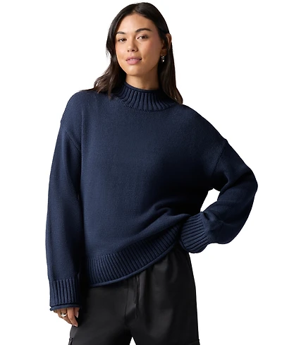 Florence By Mills Juniors' Mock Neck Long-Sleeve Sweater