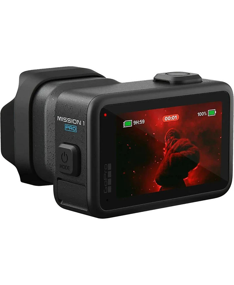 GoPro Mission 1 Pro Camera, Bundle with Lexar 633x Uhs-i microSDHC Memory 32GB Card, head strap