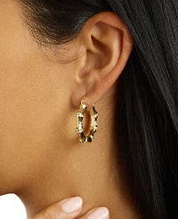 Macy's Gold-Plated Cubic Zirconia Hoop Earrings