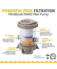 Funsicle 10' x 30" QuickSet Ring Top Above Ground Swimming Pool, Basketweave