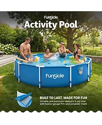 Funsicle 12' x 30" Outdoor Activity Round Frame Above Ground Swimming Pool Set