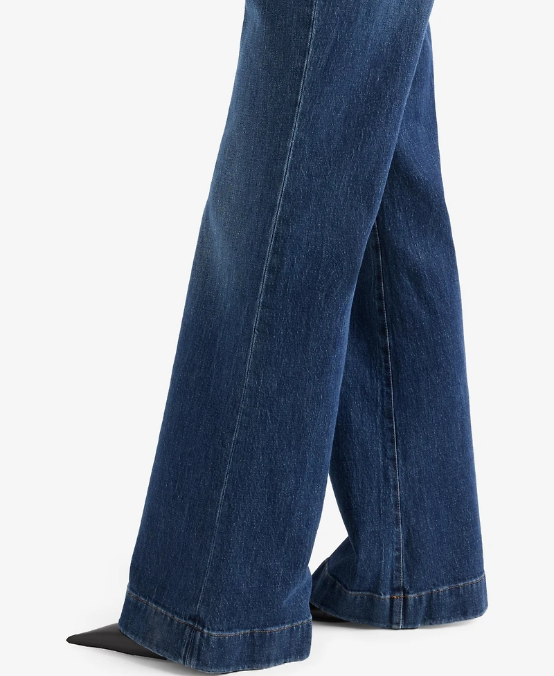 7 For All Mankind Women's Modern Dojo High-Rise Flare Jeans