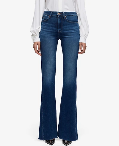 7 For All Mankind Women's The Leggy Mid-Rise Bootcut Jeans