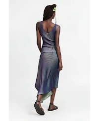 Desigual Women's Long iridescent knit skirt