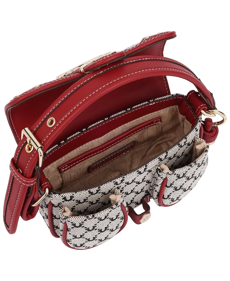 True Religion Multi-Strap Denim Shoulder Bag