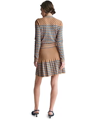Bcbg Women's A-Line Pull-On Mini Sweater Skirt