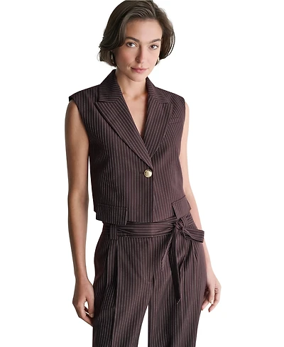 Bcbg Women's Cropped Peak-Lapel One-Button Jacket