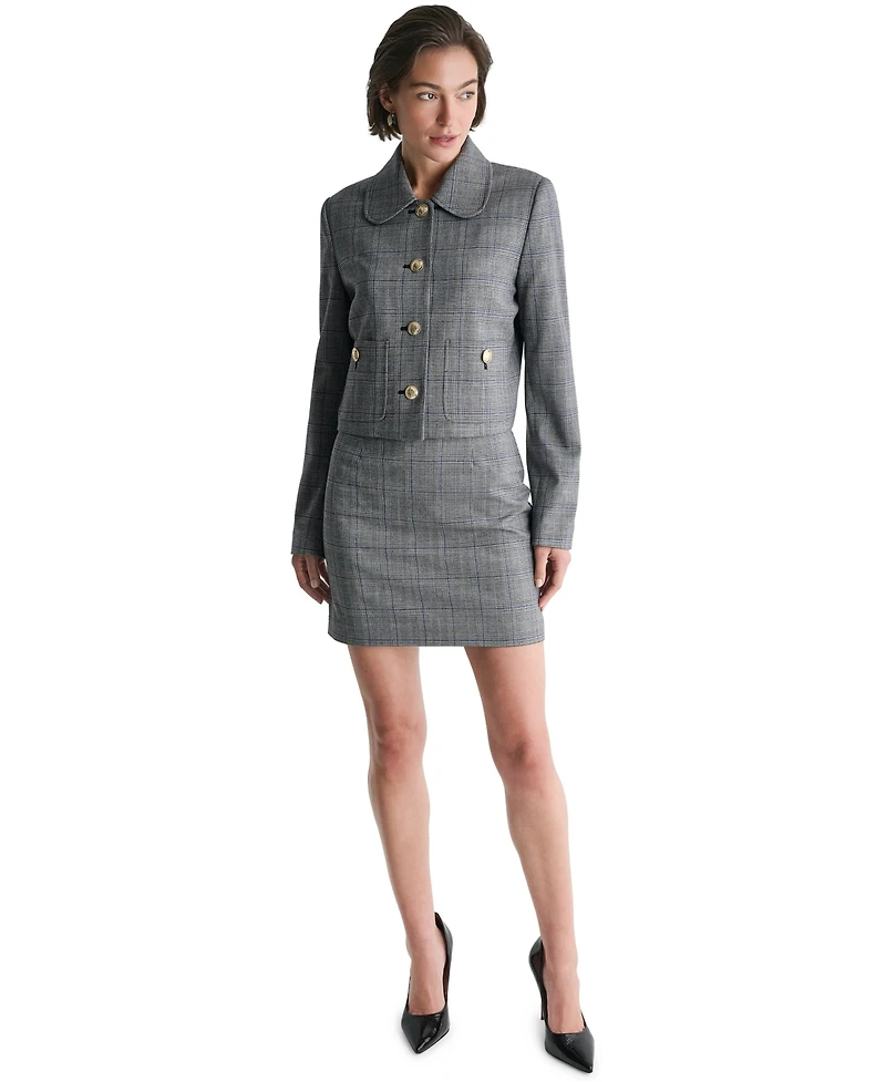 Bcbg Women's Four-Button Round-Collar Jacket