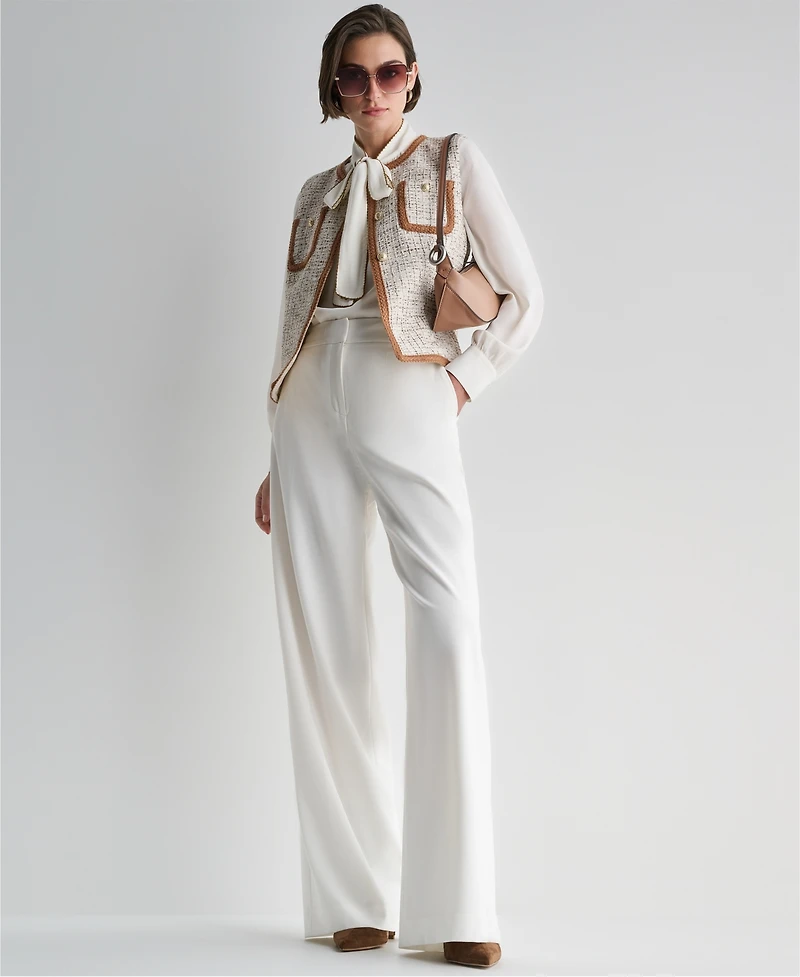 Bcbg Women's Collarless Three-Button Jacket