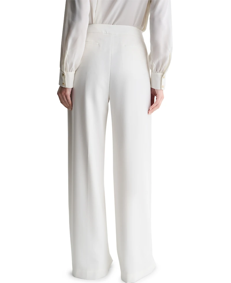 Bcbg Women's High-Rise Wide-Leg Full-Length Pants