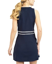 Elle Collection Women's Drop-Waist A-Line V-Neck Dress