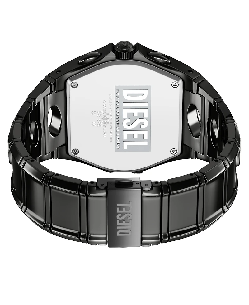 Diesel Men's D-Curve Quartz Chronograph Gunmetal Stainless Steel 48mm