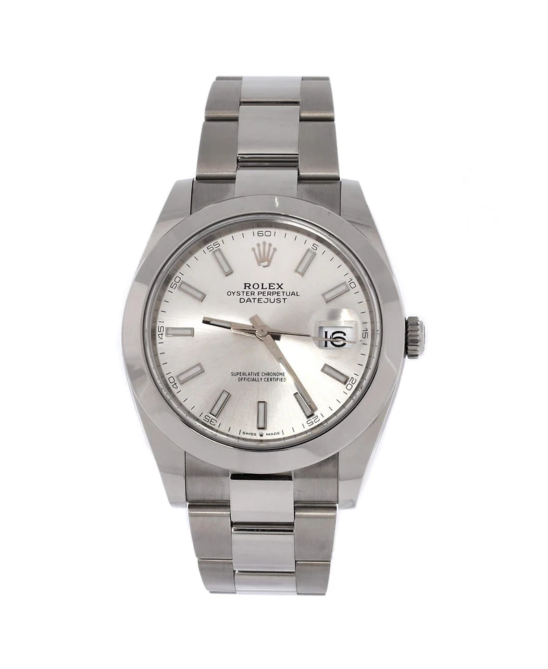Pre-Owned Rolex Oyster Perpetual Datejust Automatic Watch in Stainless Steel 41mm