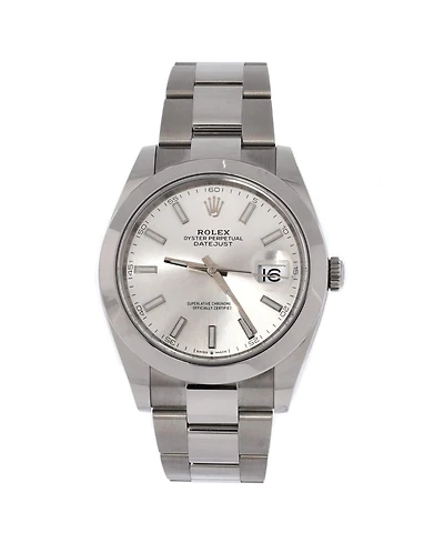 Pre-Owned Rolex Oyster Perpetual Datejust Automatic Watch in Stainless Steel 41mm