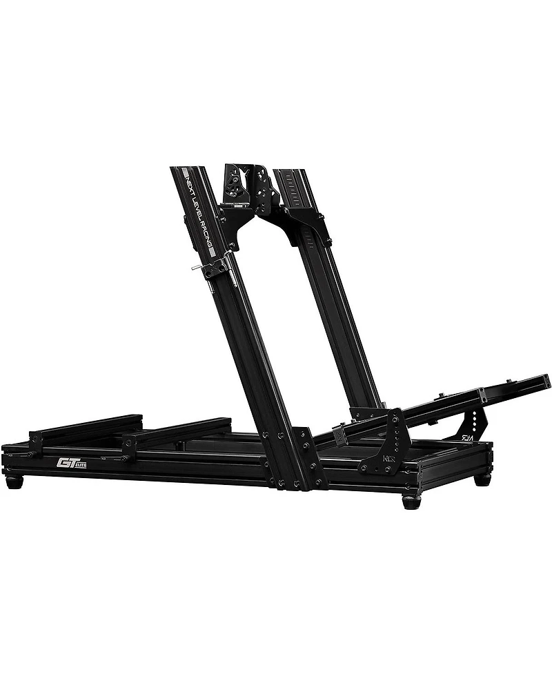 Next Level Racing 58.3"L x 32.5"W x 34.1"H Aluminum and Carbon Steel GtElite Lite Dedicated GT Adjustable Racing Cockpit