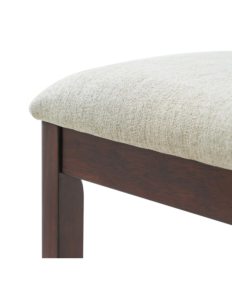 Streamdale Furniture Modern Scandinavian Dining Chairs, Fabric Seat