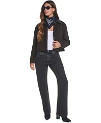 Levi's Women's Laydown Collar Cropped Chore Jacket