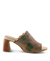 L'Artiste Women's Foxxila Slide with Laser-Cut Detail