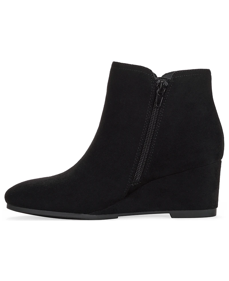 Style & Co Women's Portiaa Round Toe Wedge Dress Booties, Macy's Exclusive