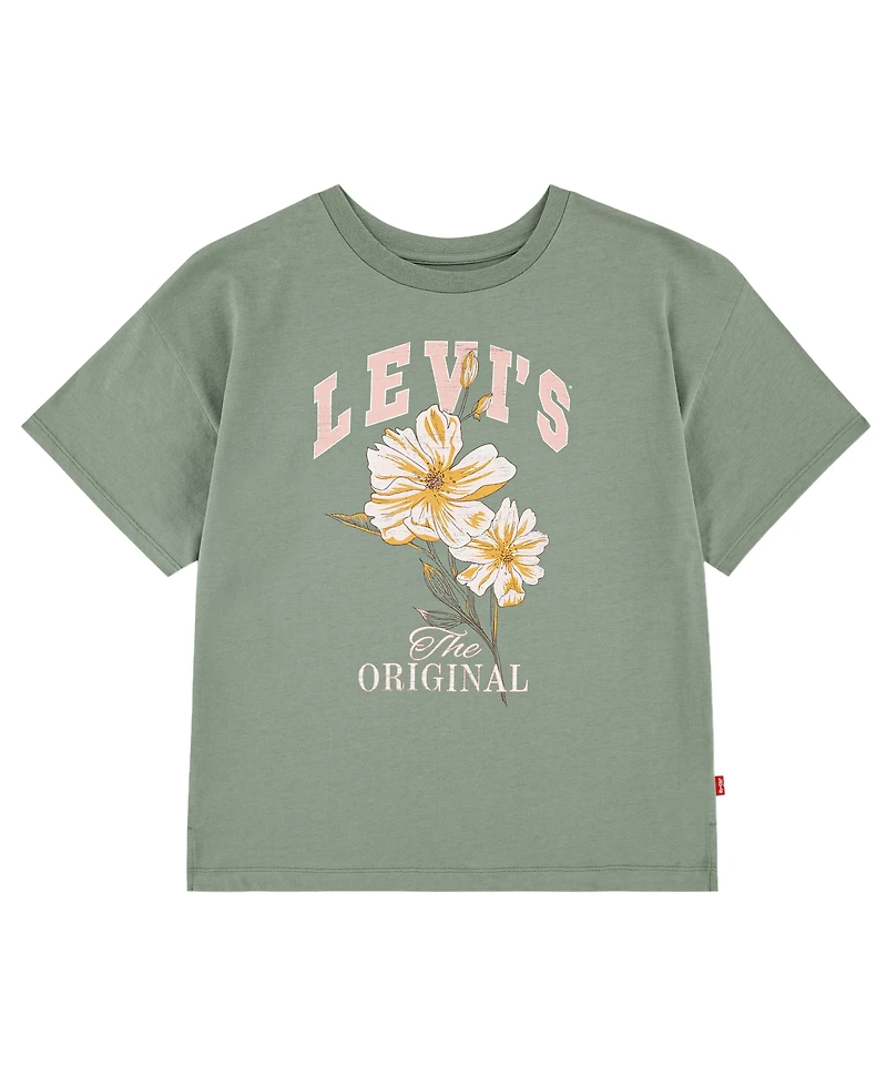 Levi's Girls' 7-16 Short-Sleeve Flower Market Oversized T-Shirt