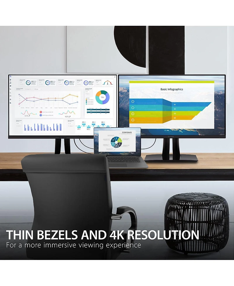 ViewSonic VP3256-4K 32" Ips 4K Hdr Usb-c Computer Monitor