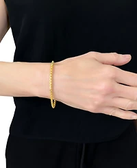 Macy's Diamond-Cut Box Chain 8" Bracelet in 10k Yellow Gold