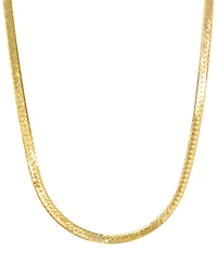 Italian Gold Herringbone Chain 20" Necklace in 10k Yellow Gold