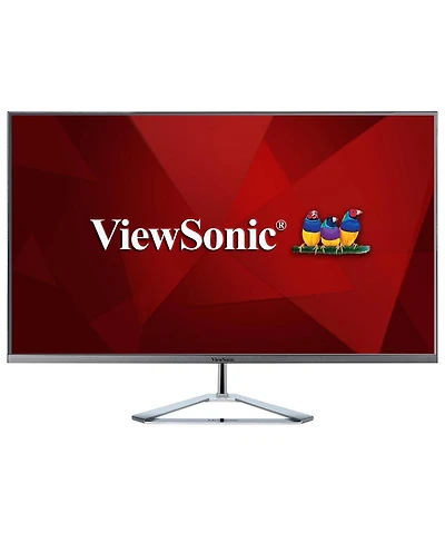ViewSonic 32" VX3276-2K-mhd Wqhd Ips Frameless Computer Monitor with Built-in Speakers
