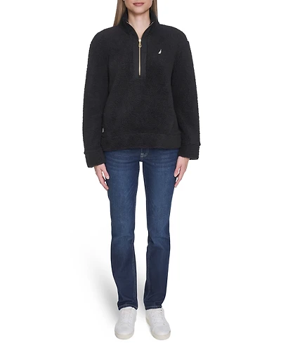 Nautica Women's Zip-Front Stand Collar Jacket
