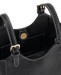 Jw Pei Ines Padlock Mini Lychee Pattern Tote Handbag