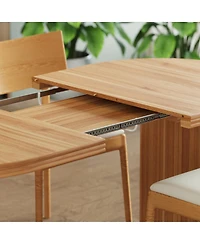 Streamdale Furniture Extendable Walnut Dining Table