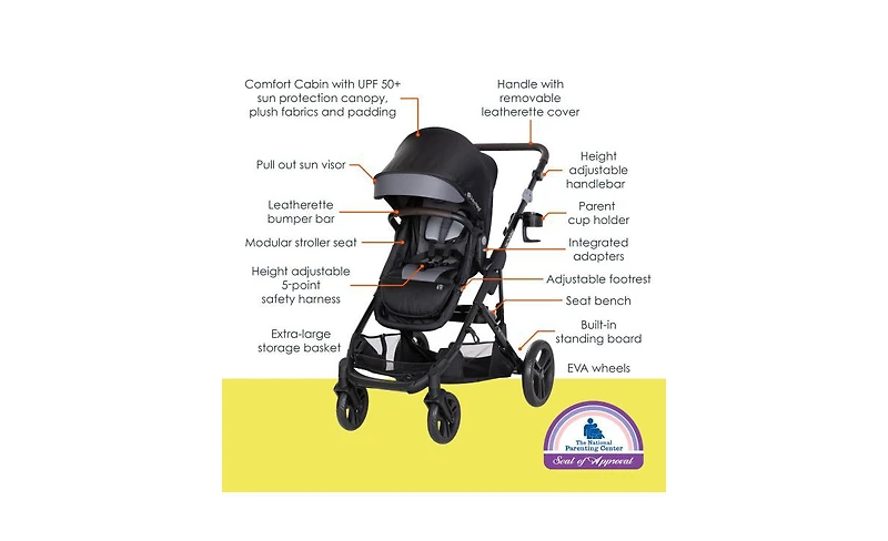 Baby Trend Morph Single to Double Modular Travel System - Dash Grey