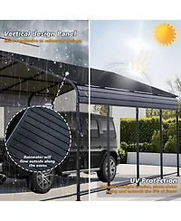 Streamdale Furniture 12x20 Feet Heavy Duty Metal Carport with Galvanized Steel Roof
