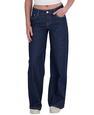 Em & Cass Women's Mid-Rise Wide-Leg Jeans