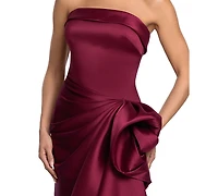 Xscape Women's Gathered Strapless Gown